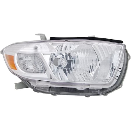 Tyc 20-6897-01-9  Right Headlight Assembly with 2008-2010 Toyota Highlander TYC20-6897-01-9